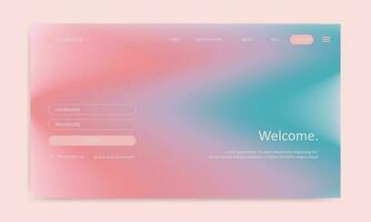 landing page gradient mesh background vector