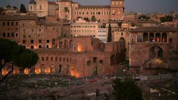 stad av rom och roman forum och marknadsföra. capitol av de lazio område. video