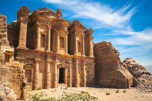 Ad Deir, The Monastery, located at petra in jodan photo