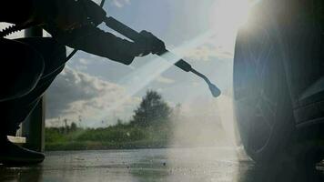 Cleaning Audi R8 Performance Vehicle Using Pressure Washer video