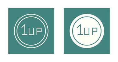 Unique 1UP Vector Icon