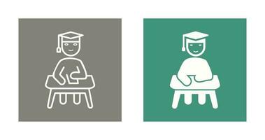 Unique Studying on Desk Vector Icon