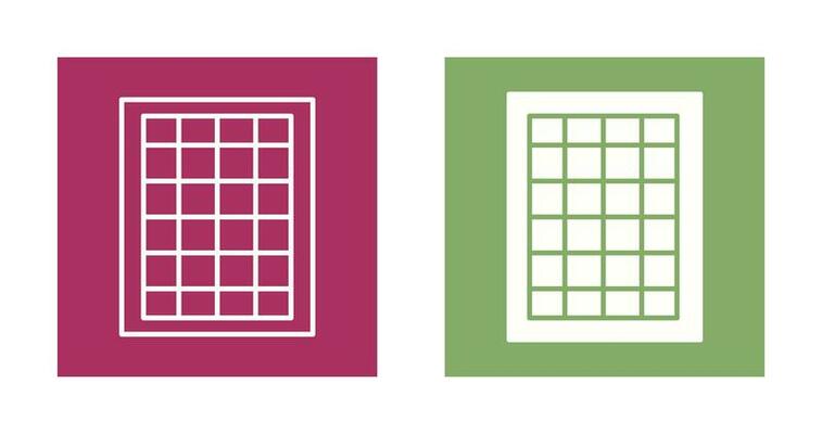 Table of Rates Vector Icon