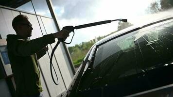 Performing Pressure Washing Cleaning of Car Body video