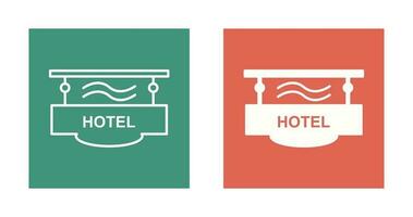 icono de vector de signo de hotel