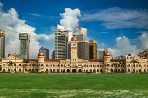 sultán Abdul samad edificio a independencia cuadrado en kuala lumpur, Malasia foto