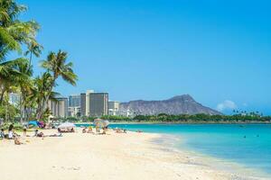 scenery of honolulu in oahu island, hawaii, us photo