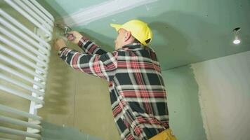 pequeno drywall remendar trabalhos video