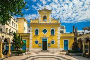 capilla de S t. francisco Javier a macao, macao, porcelana. foto