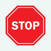 Stop Sign The Illustration vector