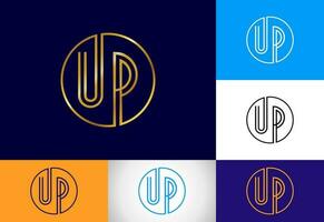 Initial Letter U P Logo Design Vector Template. Graphic Alphabet Symbol For Corporate Business Identity