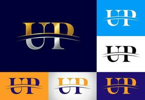 Initial Letter U P Logo Design Vector Template. Graphic Alphabet Symbol For Corporate Business Identity