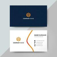 Professional and Minimalist Business card design template vector