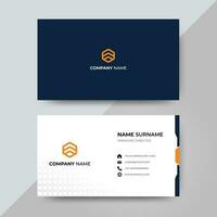 Professional and Minimalist Business card design template vector