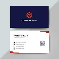 Professional and Minimalist Business card design template vector