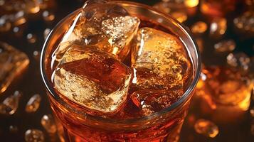 cola with ice 3d shapes close. Creative resource, photo