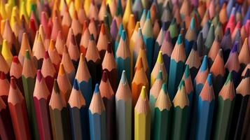 colored pencils back to school. photo