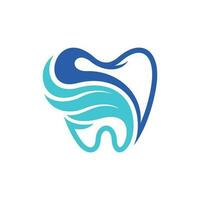 Dental Wings Logo design template, dental logo illustration icon, logo for your company vector