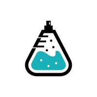 Perfume Love Lab potion icon design template, Unique and simple logo vector