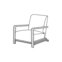 relajación sofá sentar línea minimalista logo diseño, muebles, interior, línea logo diseño modelo vector