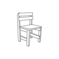 silla línea sencillo logo diseño, moderno mueble vector logo, logo para tu empresa