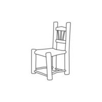 chair toy miniature linear style. vector illustration template design