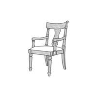 chair line art furniture logo design template,  Minimalist Furniture of Interior design vector
