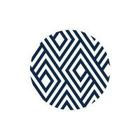 pattern circle line minimalist logo, Ethnic round frame, logo template. Tribal hand drawn circle design elements for branding vector