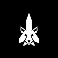 lobo cabeza avión logo, vector ilustración plantilla, logo con un minimalista estilo.