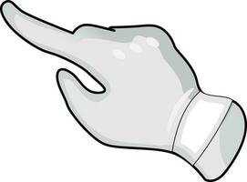 Pointer finger. Thin wrist icon. Cursor symbol. Hand vector illustration.