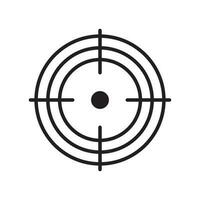 Focus icon, Aim, target line icon, vector symbol.