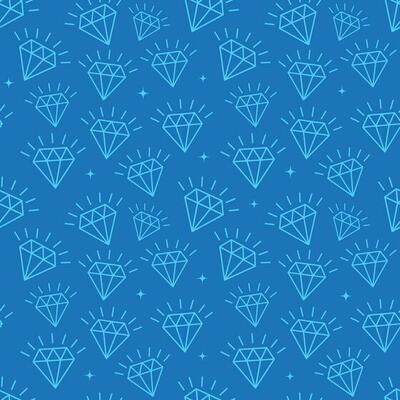 Vector seamless pattern with diamonds in blue color. Seamless background can be used for wallpaper, pattern fills, surface textures web page background and fabrics.