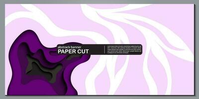 Modern abstract paper cut out background for website, banner, wallpaper, brochure, poster. vector