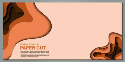 Modern abstract paper cut out background for website, banner, wallpaper, brochure, poster. vector