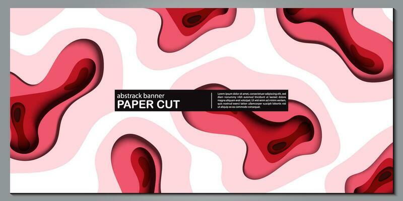 Modern abstract paper cut out background for website, banner, wallpaper, brochure, poster.