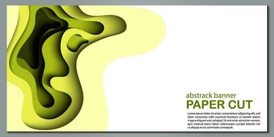 Modern abstract paper cut out background for website, banner, wallpaper, brochure, poster. vector