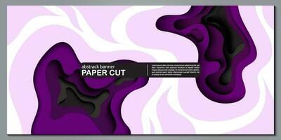 Modern abstract paper cut out background for website, banner, wallpaper, brochure, poster. vector