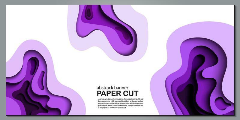 Modern abstract paper cut out background for website, banner, wallpaper, brochure, poster.