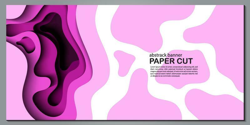 Modern abstract paper cut out background for website, banner, wallpaper, brochure, poster.