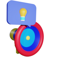 3D Rendering business branch icon object png