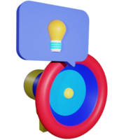 3d representación negocio rama icono objeto png