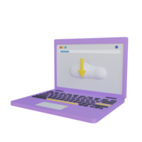 Laptop Download Icon png