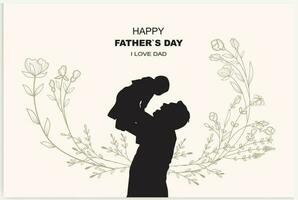 Happy Fathers day vector background, web banner, poster. card vector illustration.