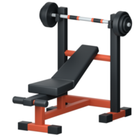 3d icon illustration bench press png