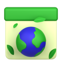 3d illustration of earth day png