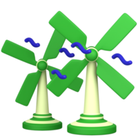 3d Illustration von Windmühle png