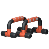 3d icon illustration push up bar png