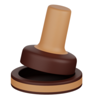 3D Illustration of coffee tamper png