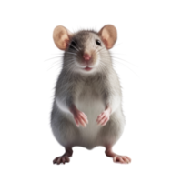 Illustration painting of cute rat isolated transparent background, Digital art, , png