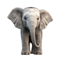 Illustration Gemälde von süß Elefant isoliert transparent Hintergrund, Digital Kunst, ai generiert, generativ ai png